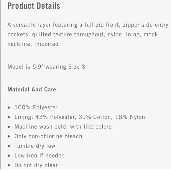 ABERCROMBIE & FITCH Quilted Vest - Picture 11 of 11